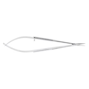 Micro scissors; flat handle