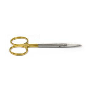 Gum scissors with tungsten carbide inserts