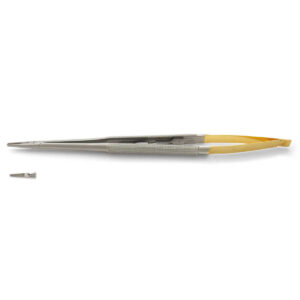 Needle holders with tungsten carbide inserts