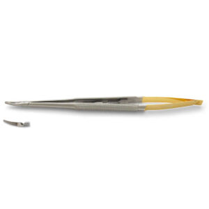 Needle holders with tungsten carbide inserts