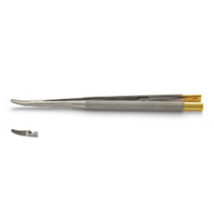 Needle holders with tungsten carbide inserts